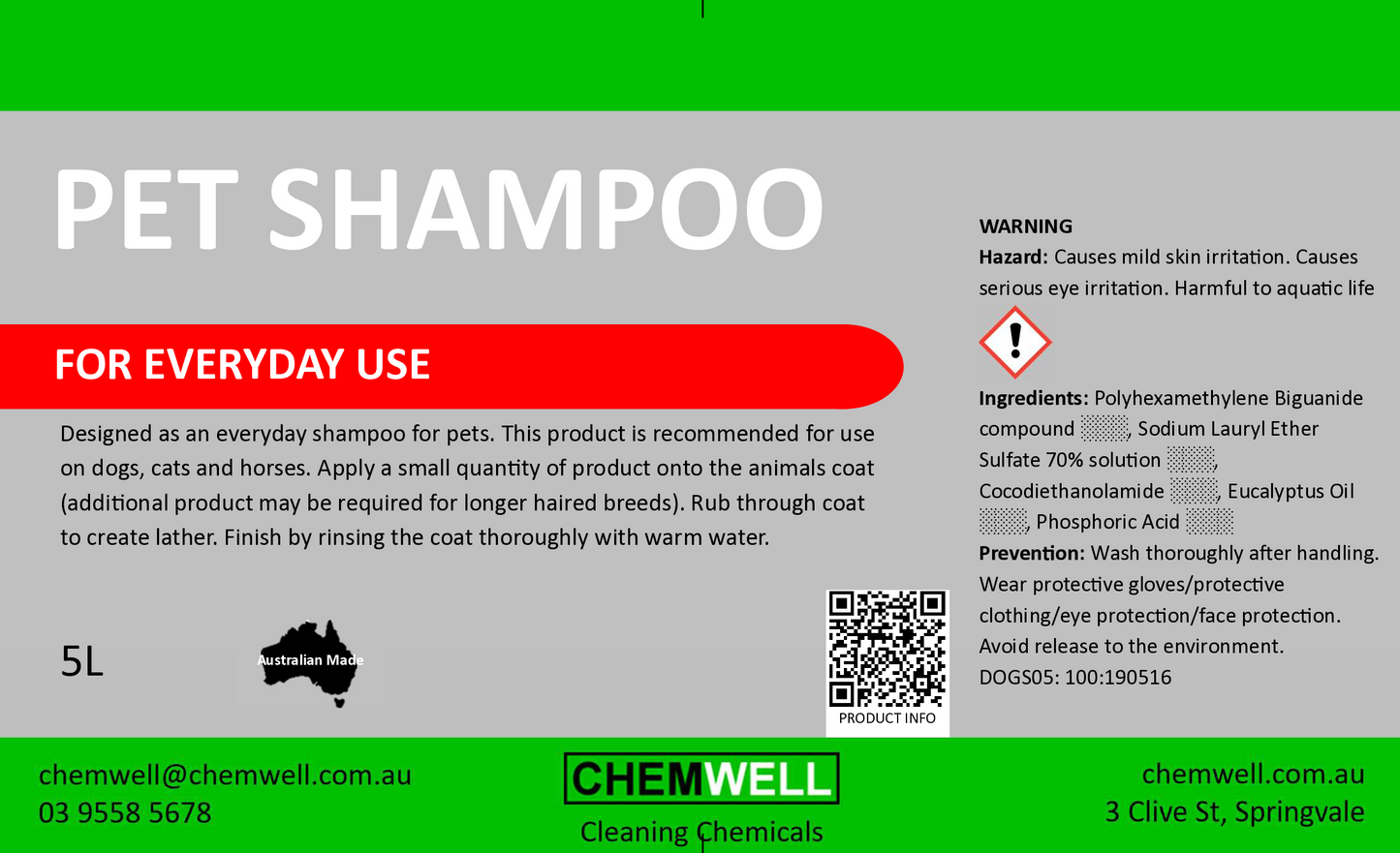 Pet Shampoo