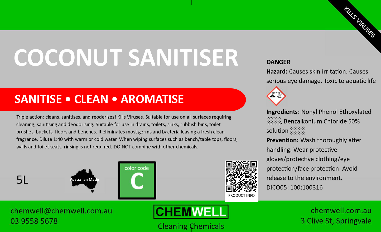 Coconut Sanitiser