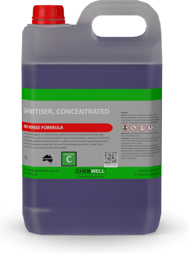 Sanitiser, Concentrated