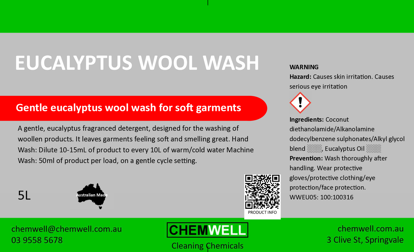 Eucalyptus Wool Wash