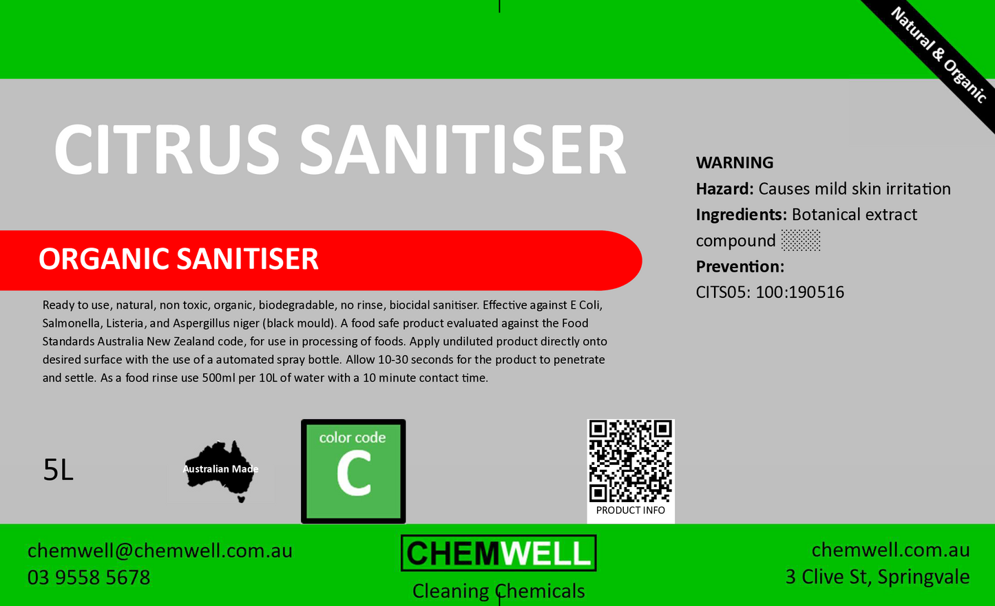 Citrus Sanitiser