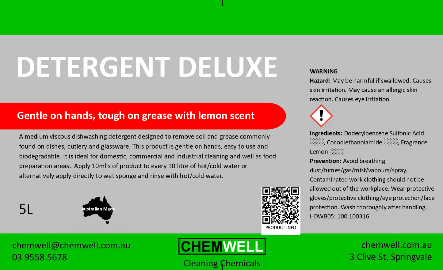 Detergent Deluxe Lemon
