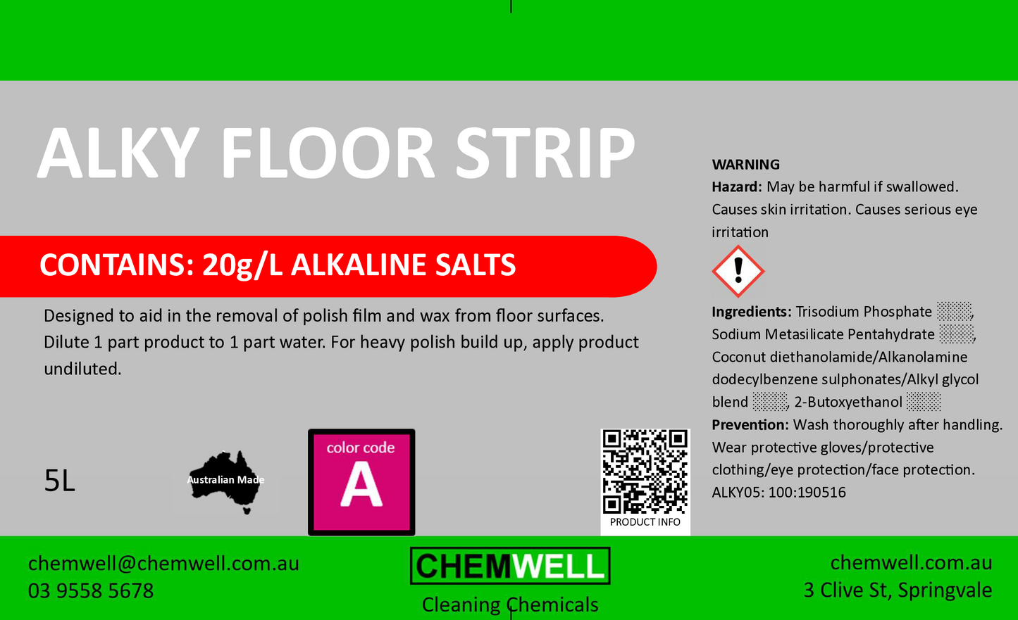 Alky Floor Strip