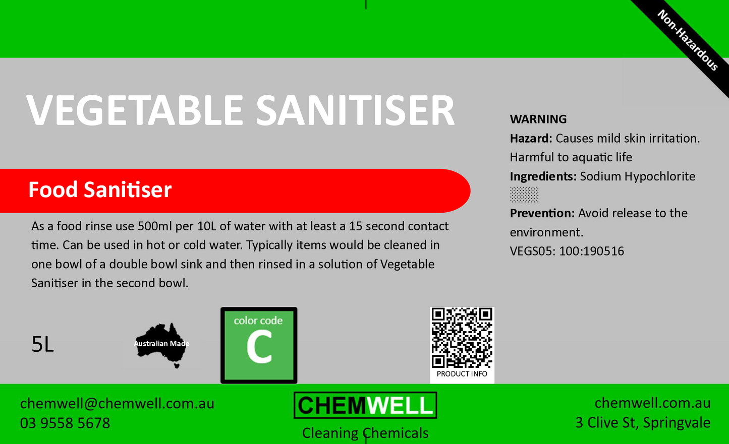 Vegetable Sanitiser