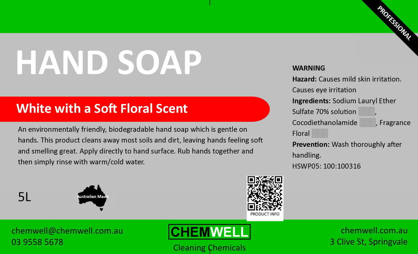 Hand Soap White Professional