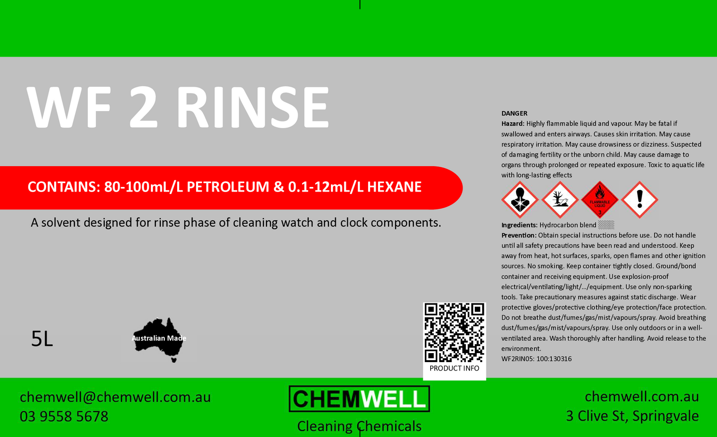 WF 2 Rinse