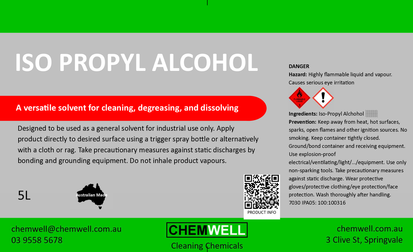 Iso Propyl Alcohol