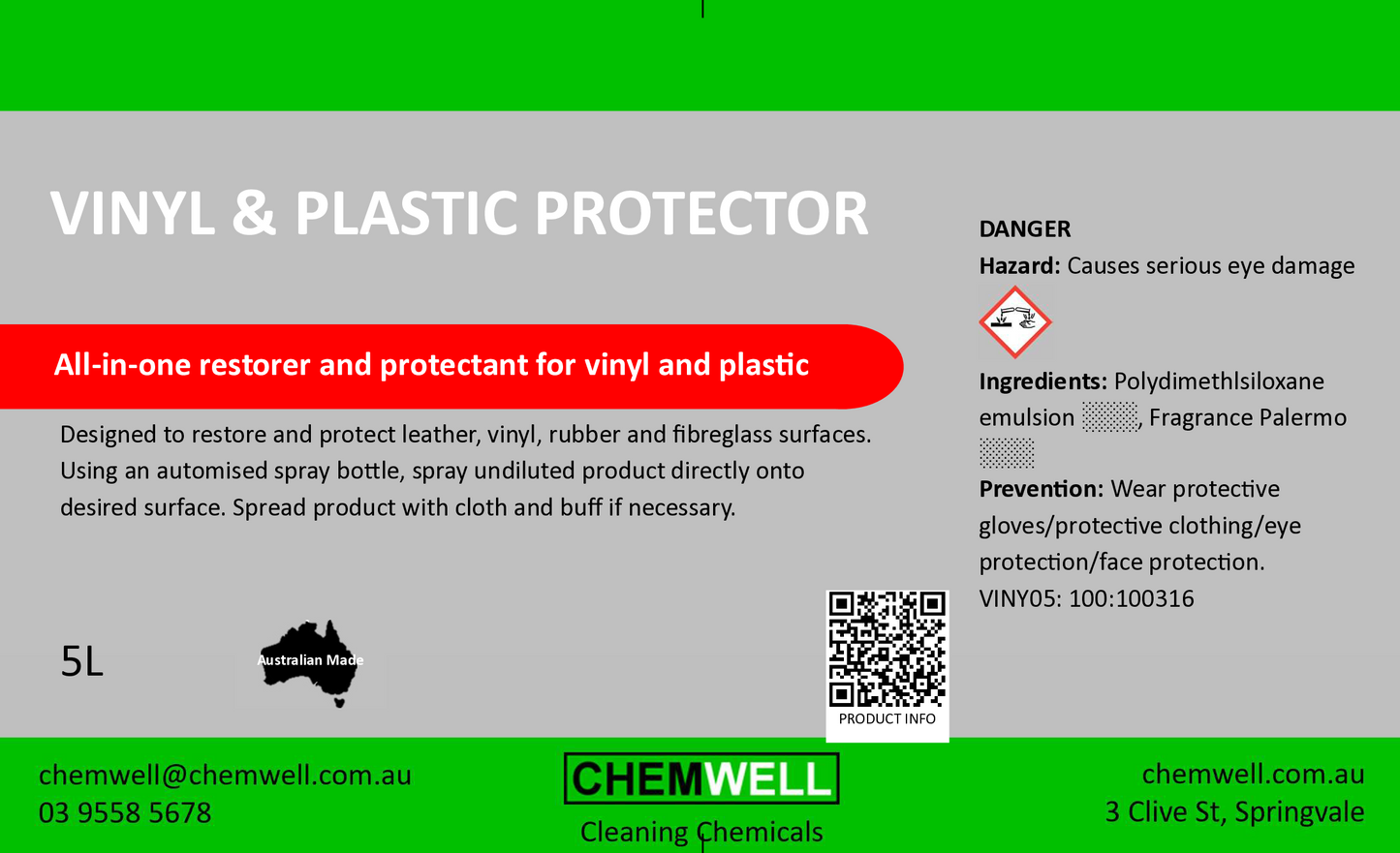 Vinyl & Plastic Protector