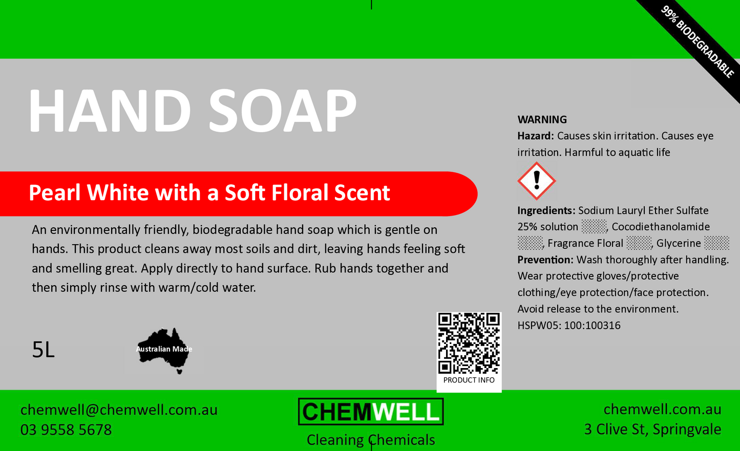 Hand Soap Pearl White