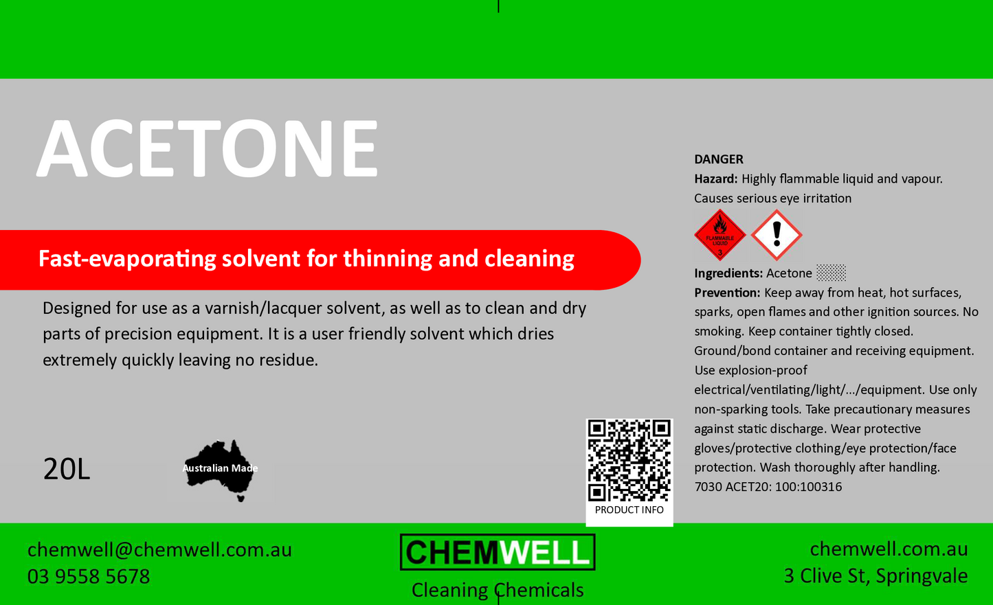 Acetone