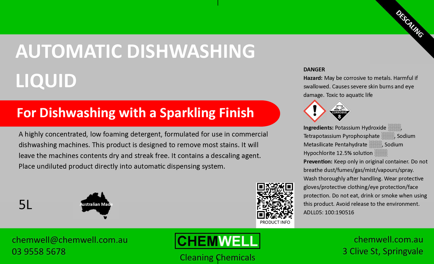 Automatic Dishwashing Liquid