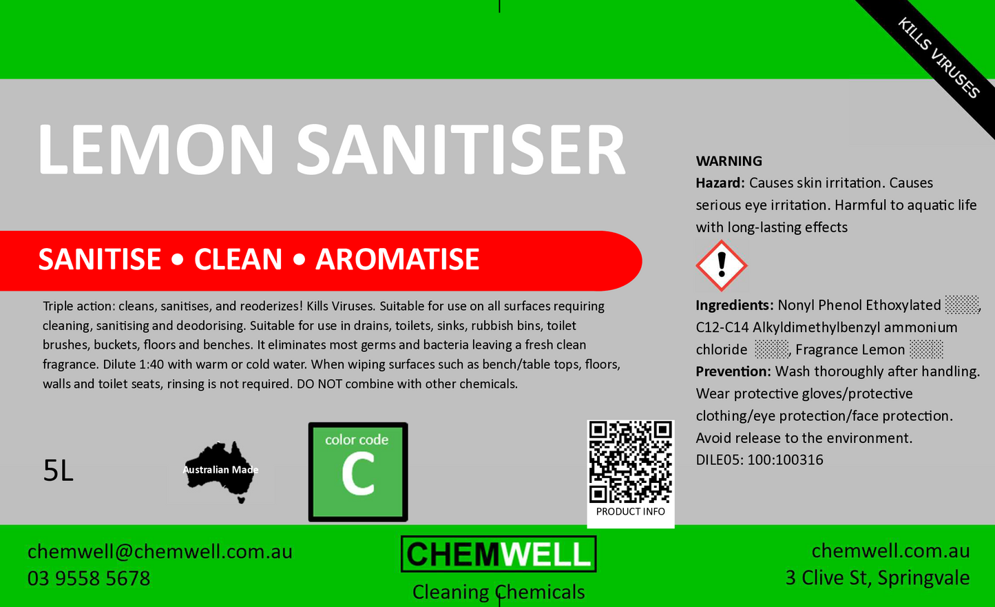 Lemon Sanitiser
