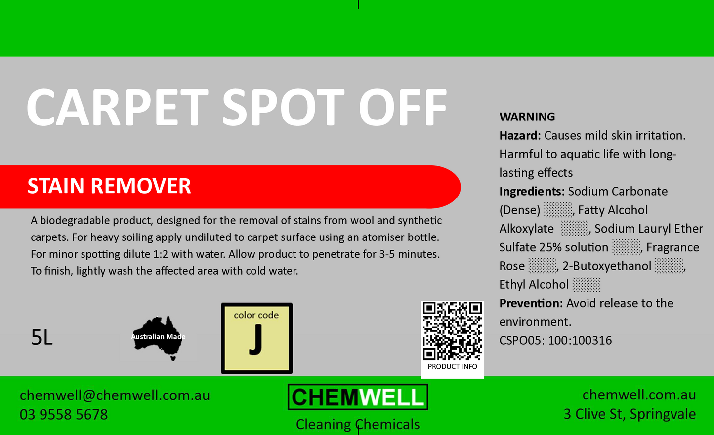 Carpet Spot Off