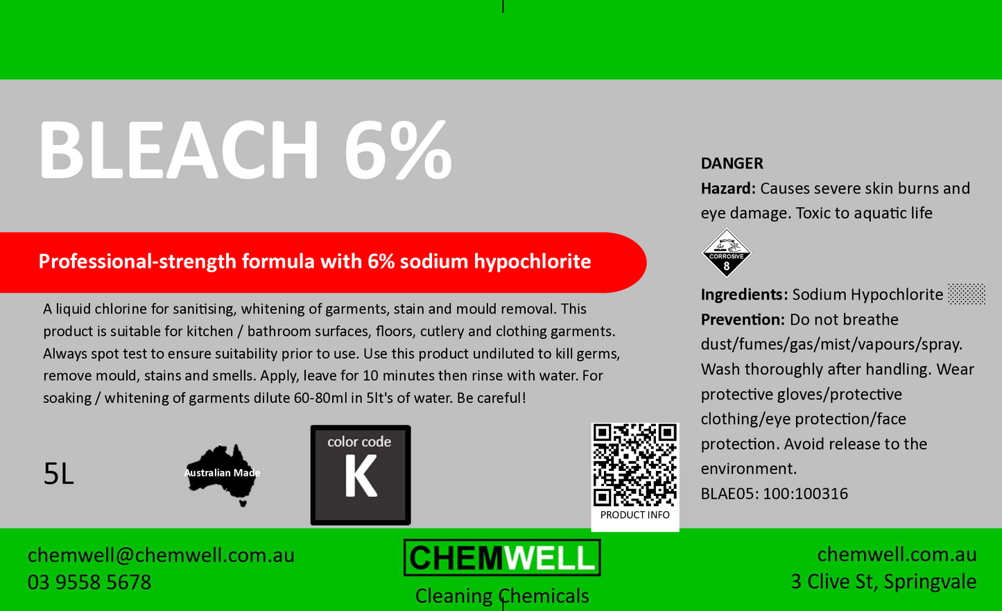 Bleach 6%