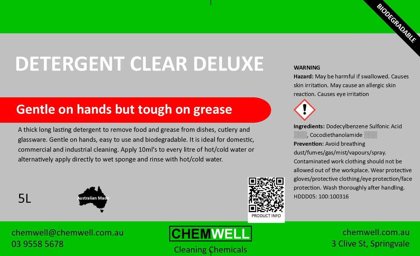 Detergent Clear Deluxe