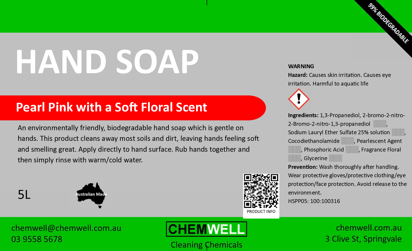 Hand Soap Pearl Pink