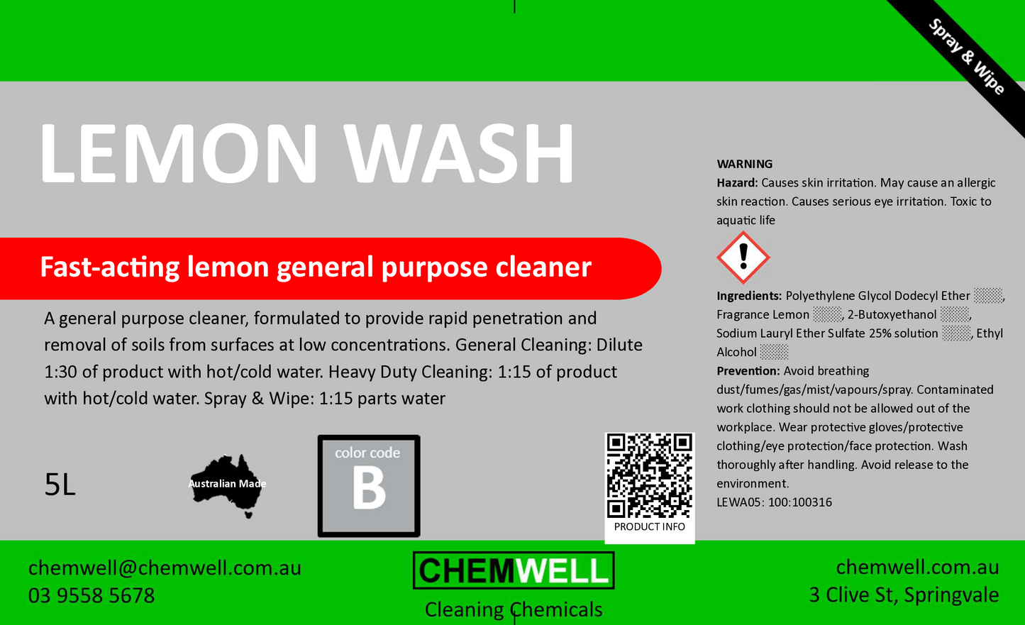 Lemon Wash