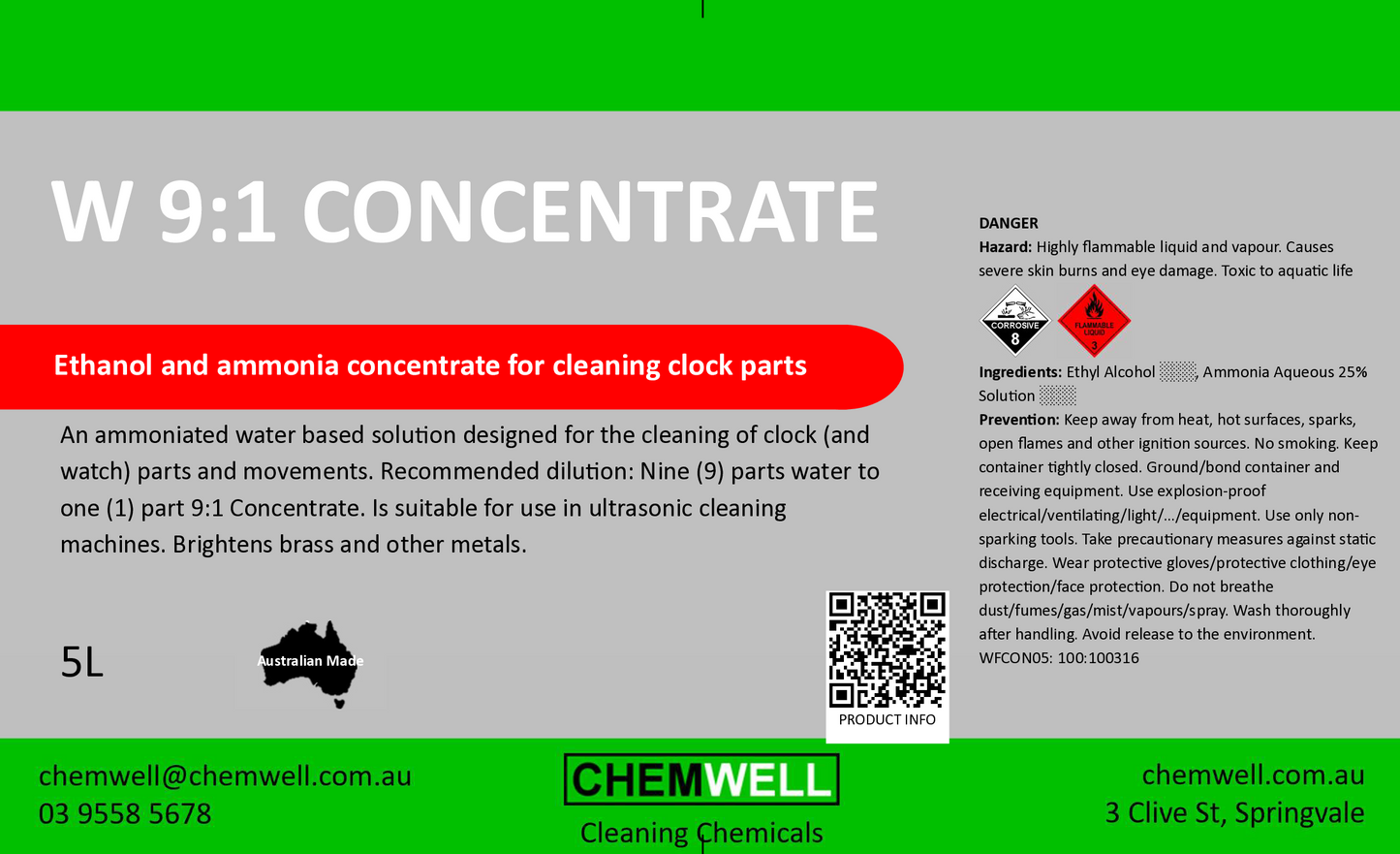 W 9:1 Concentrate