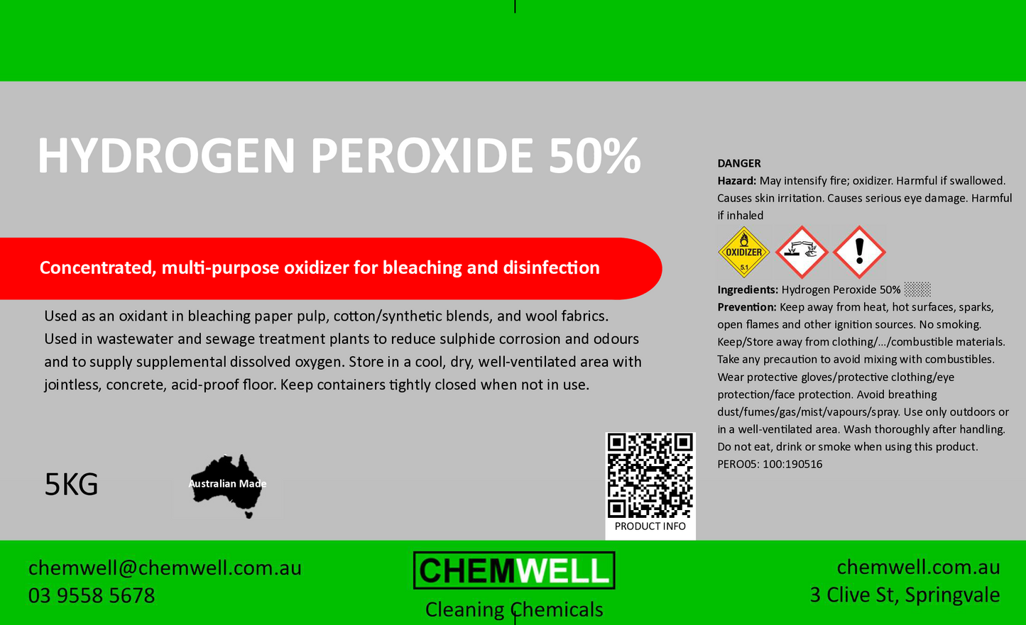 Hydrogen Peroxide 50%