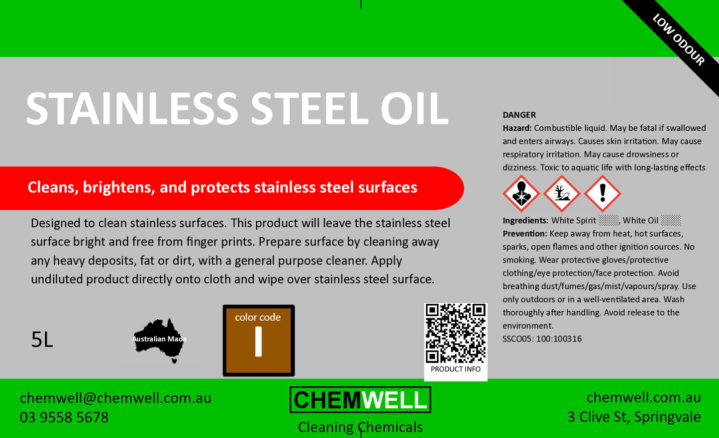 Stainless Steel Oil