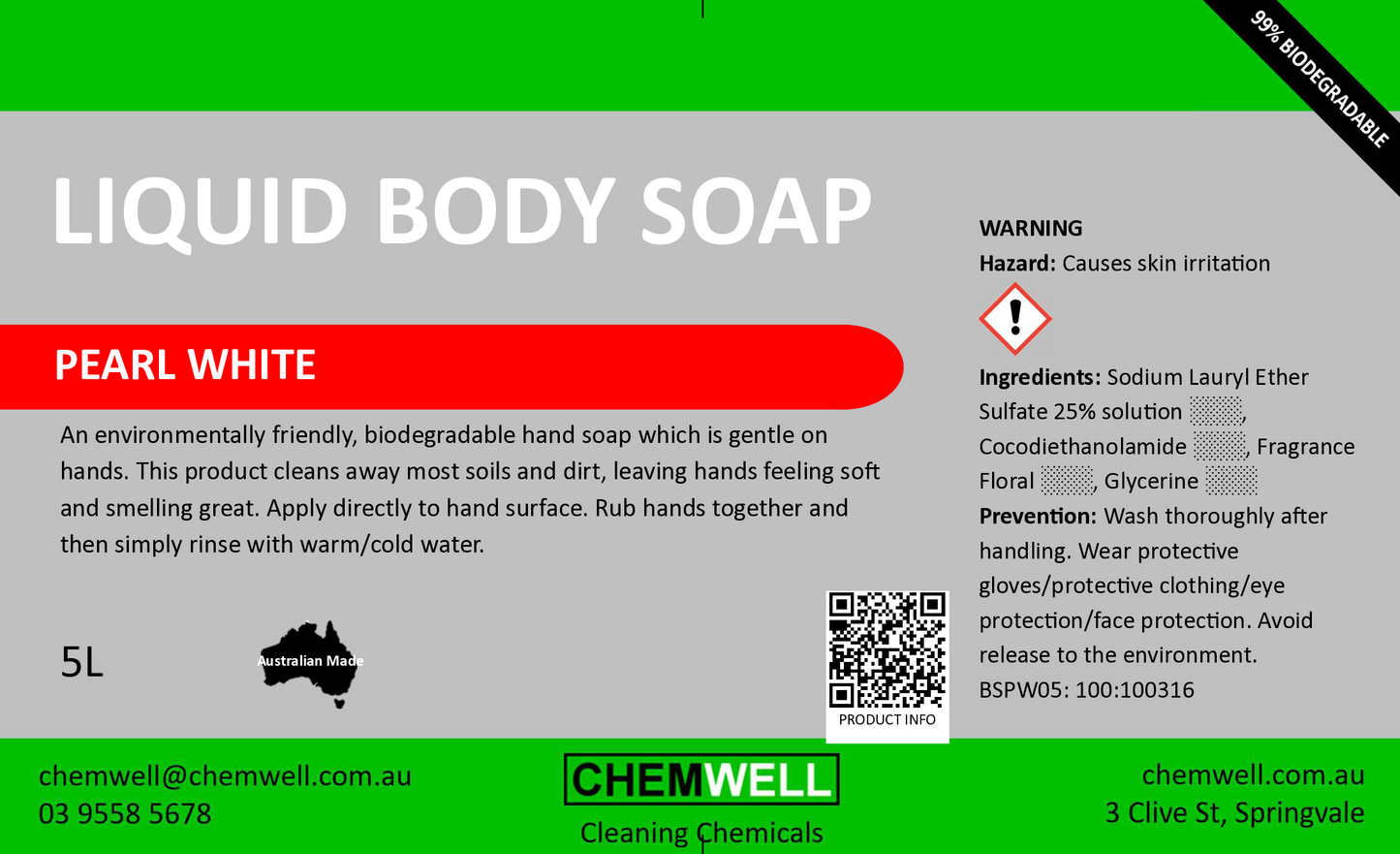 Liquid Body Soap