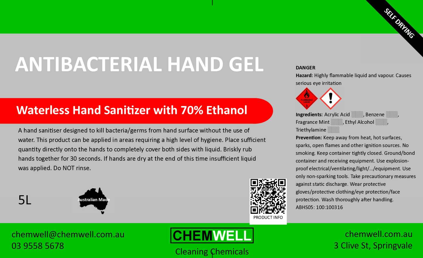Antibacterial Hand Gel