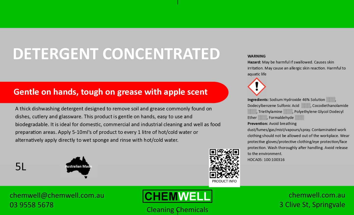 Detergent Concentrated